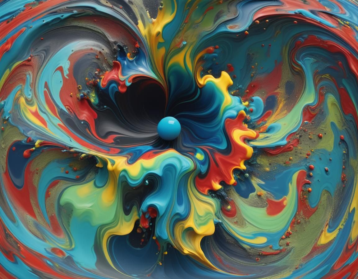 Surreal Fluid Dance on a Topological Manifold