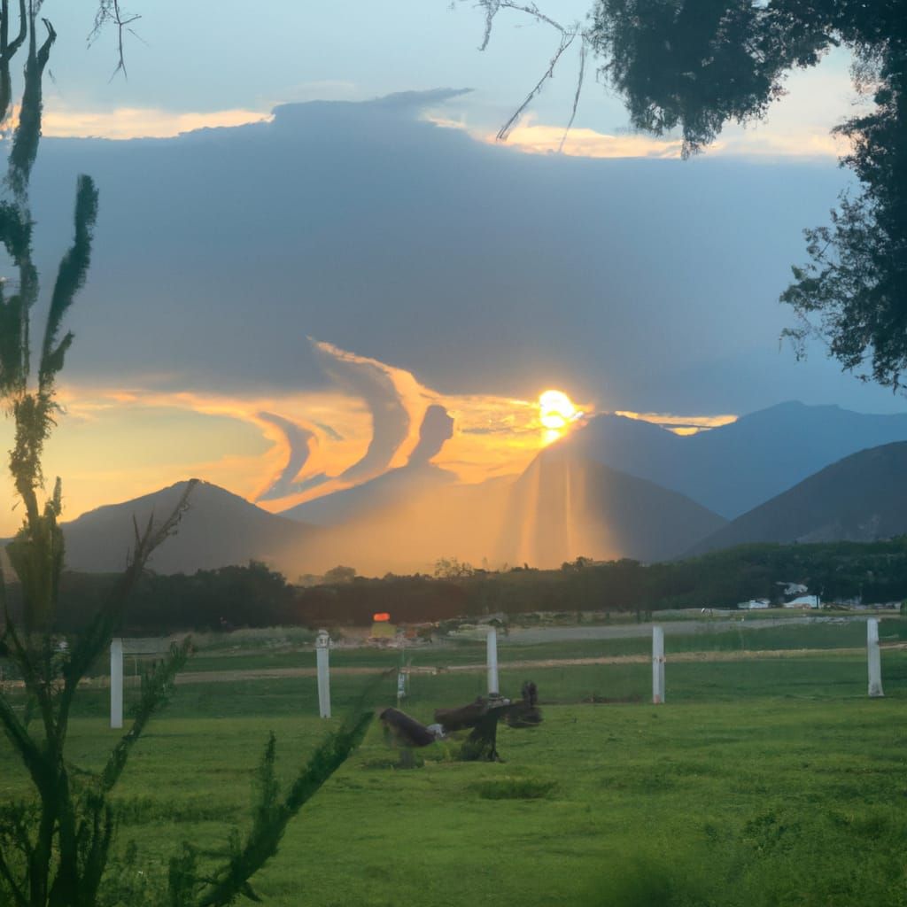 Happy Little Accidents: A Bob Ross-Inspired Landscape