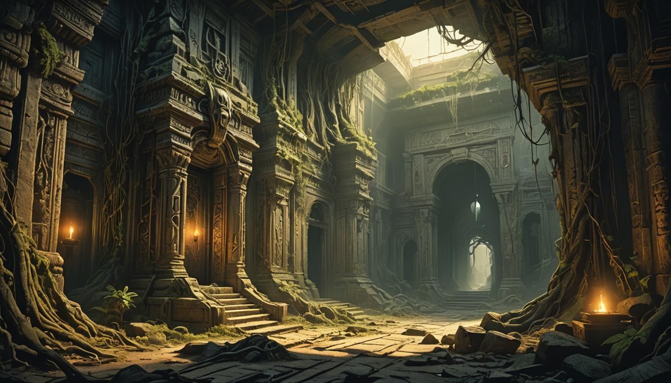 Mysterious Relic in Abandoned Temple
