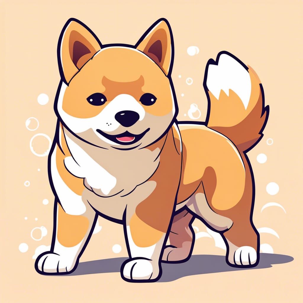 Cool Shiba Inu Character