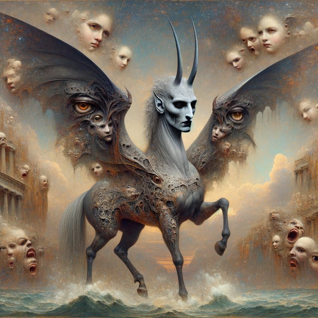 Gothic Dragon Horse of the Underworld