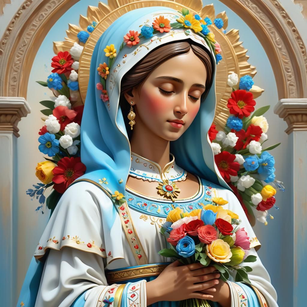 Virgen del Pilar in 3D Concept Art