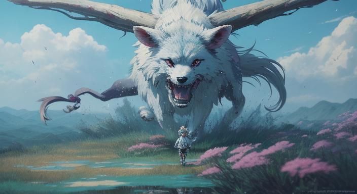 Princess Mononoke Dances: Anime Key Visual