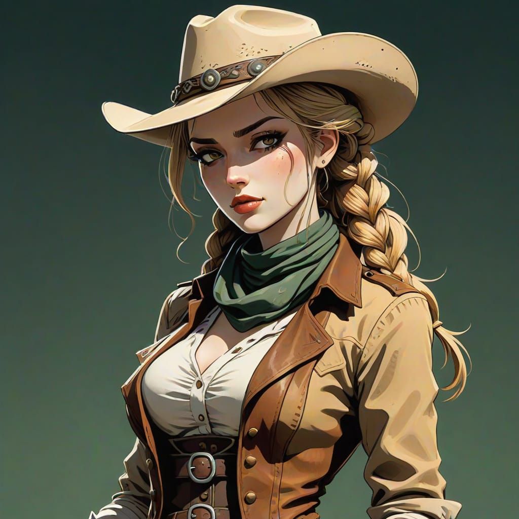 Sadie Adler Chibi Illustration in Grimdark Style