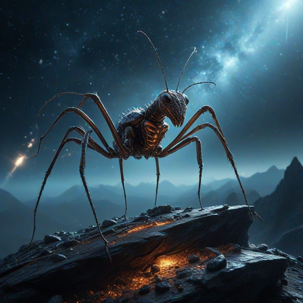 Colossal Diamond Ant on Crystalline Peak