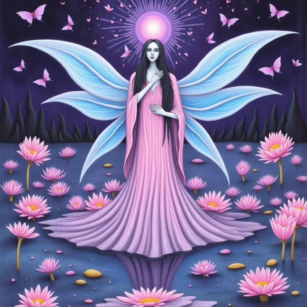 Ethereal Fairy Portrait in Digital Art Style