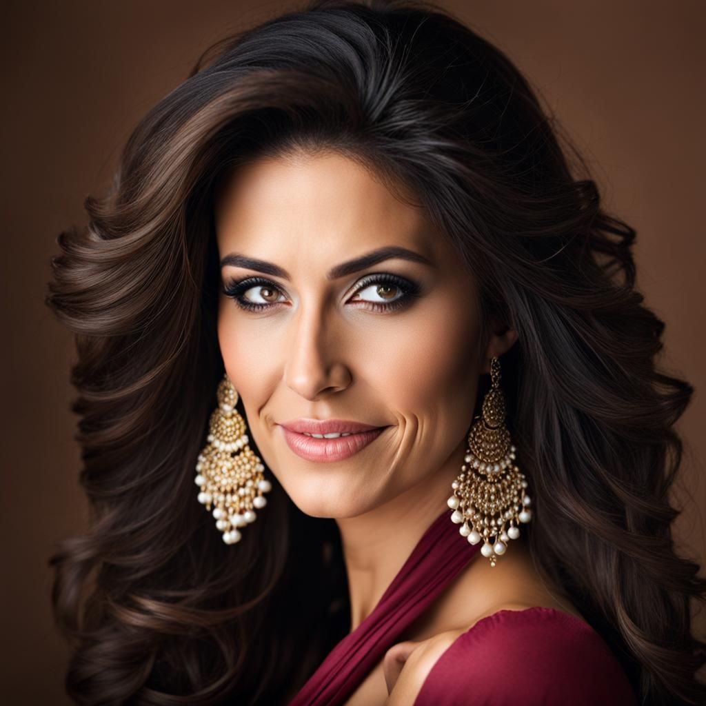 Portrait of a Beautiful Middle Eastern Woman