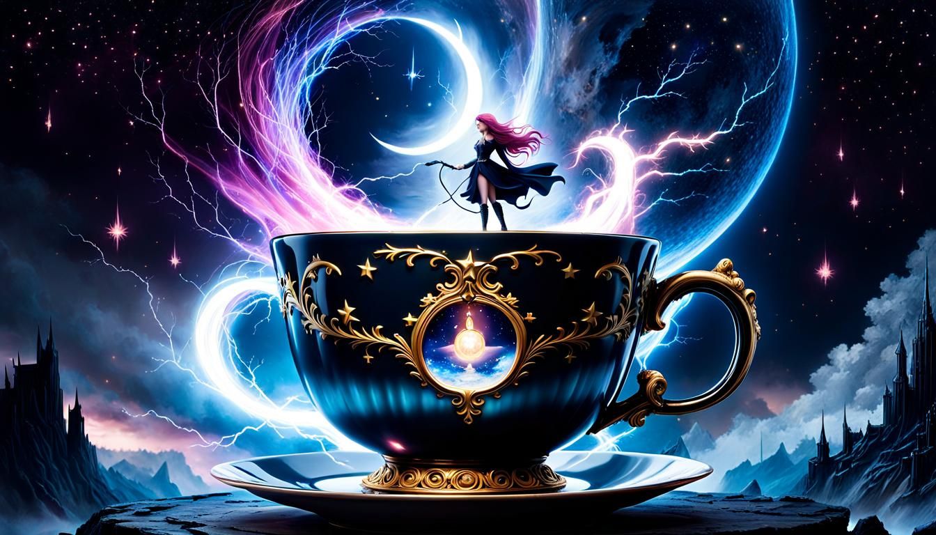 Magic Teacup Reveals Miniature Fantasy World