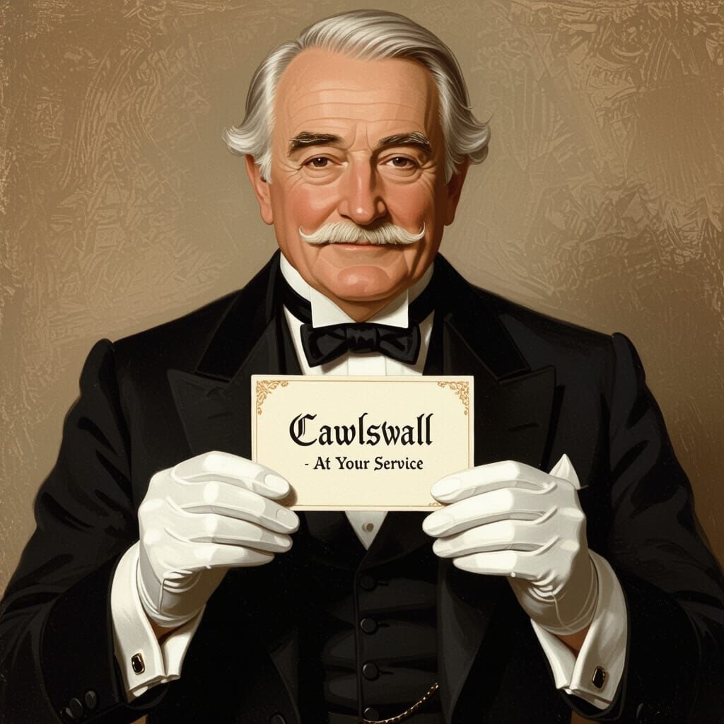 Elegant Butler Offers Services in Muted Tones