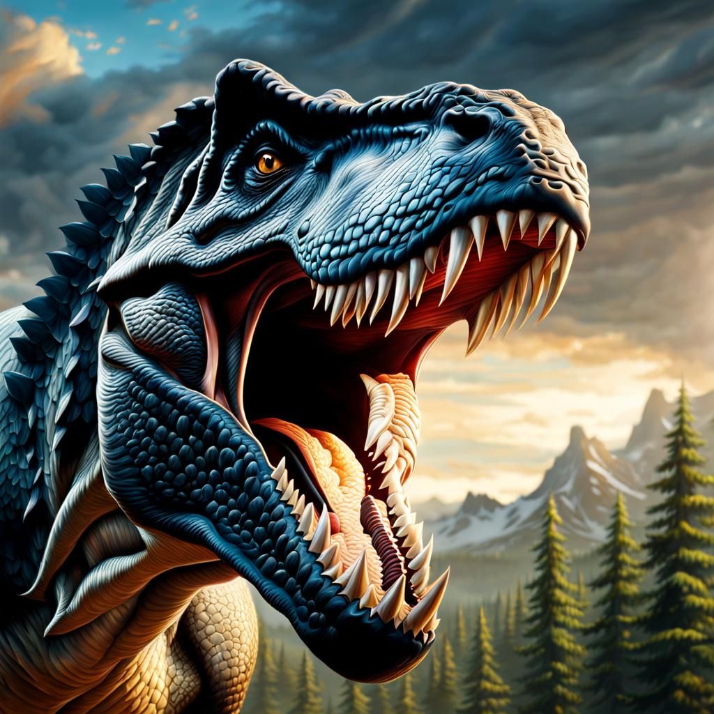 Tyrannosaurus roaring