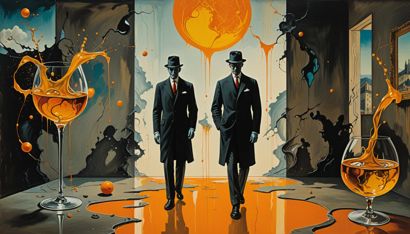 Ethereal Dada Masterpiece with Poltergeists in a Decaying Gy...