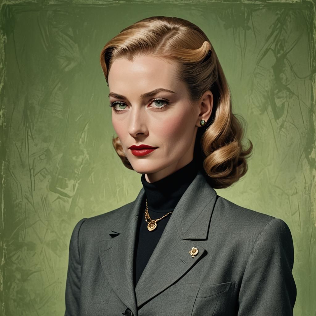 1940s French Interpol Agent in Dreamlike Concept Art