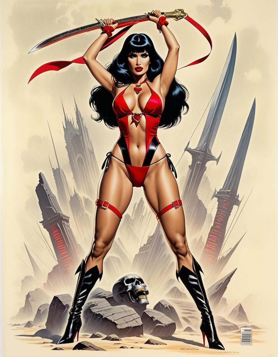 Vampirella Comic Book Cover Art