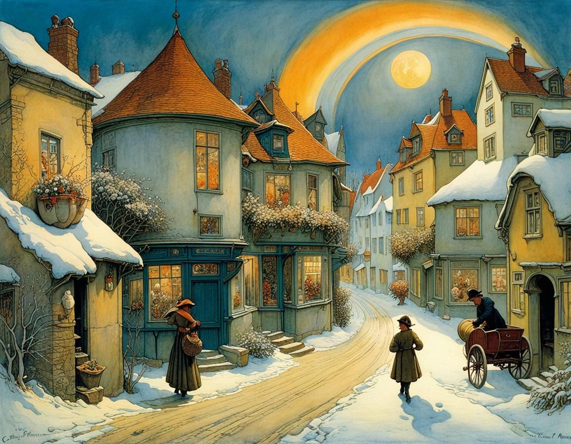 Spring Flowers: Dreams of Winter, Expressive Illustration