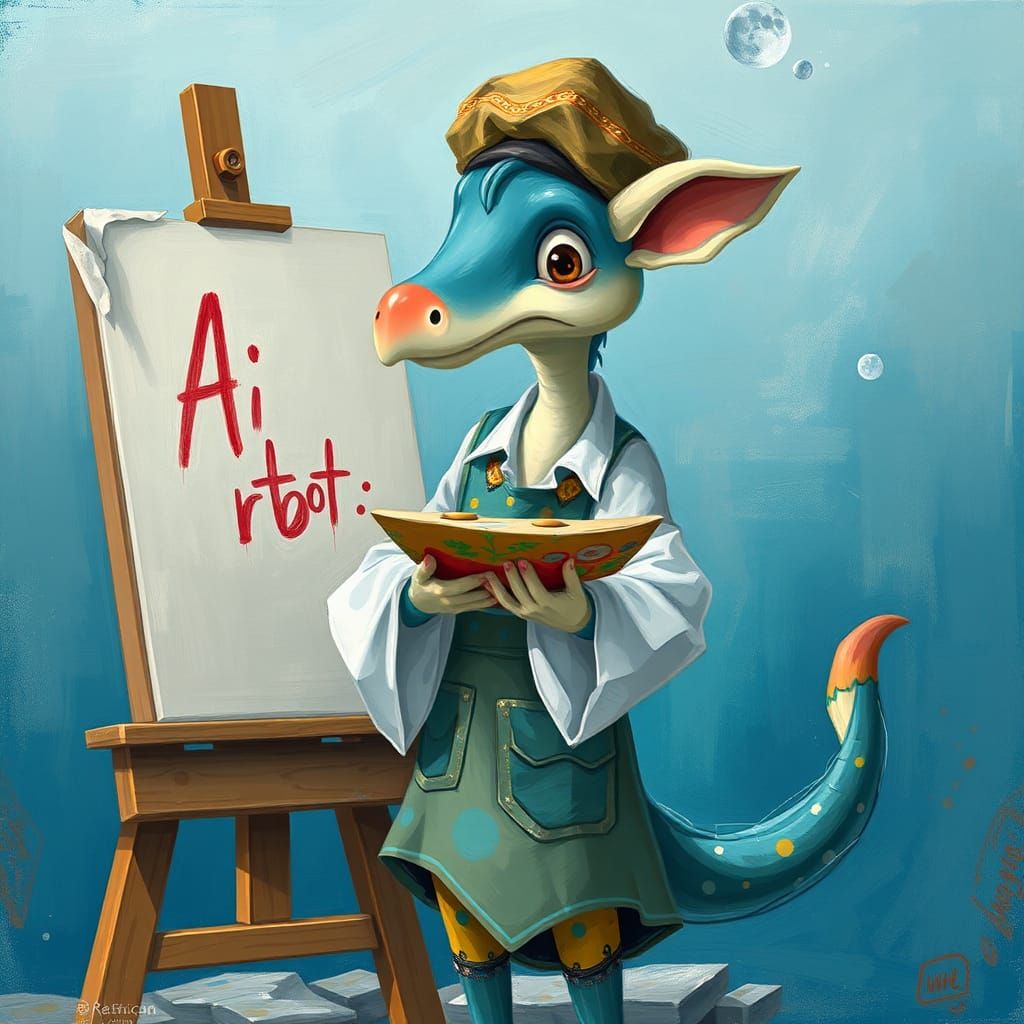 Sea Breeze Paints AiRTboT: A Whimsical Portrait