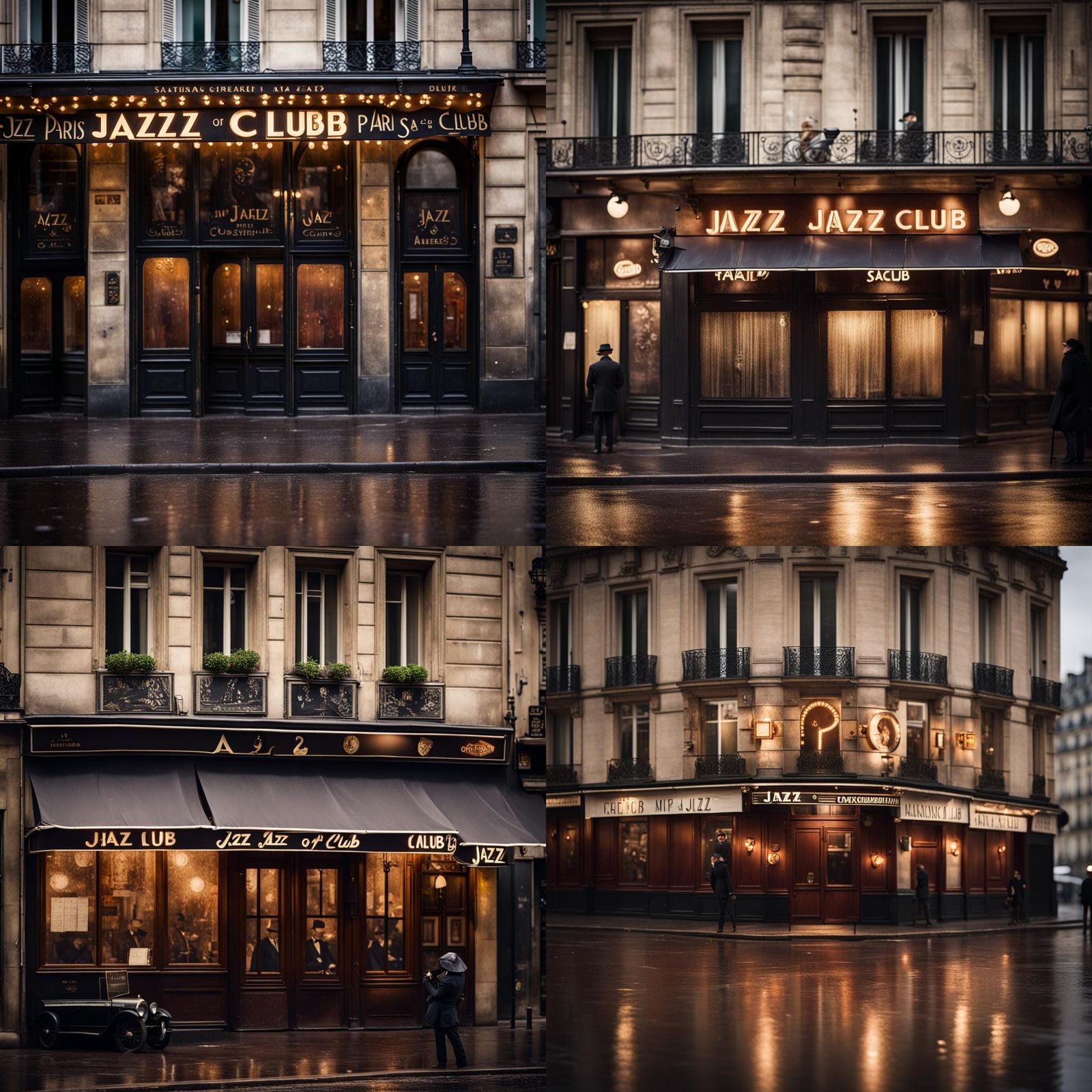 Paris Jazz Club Facade, 1929, Professional Photography