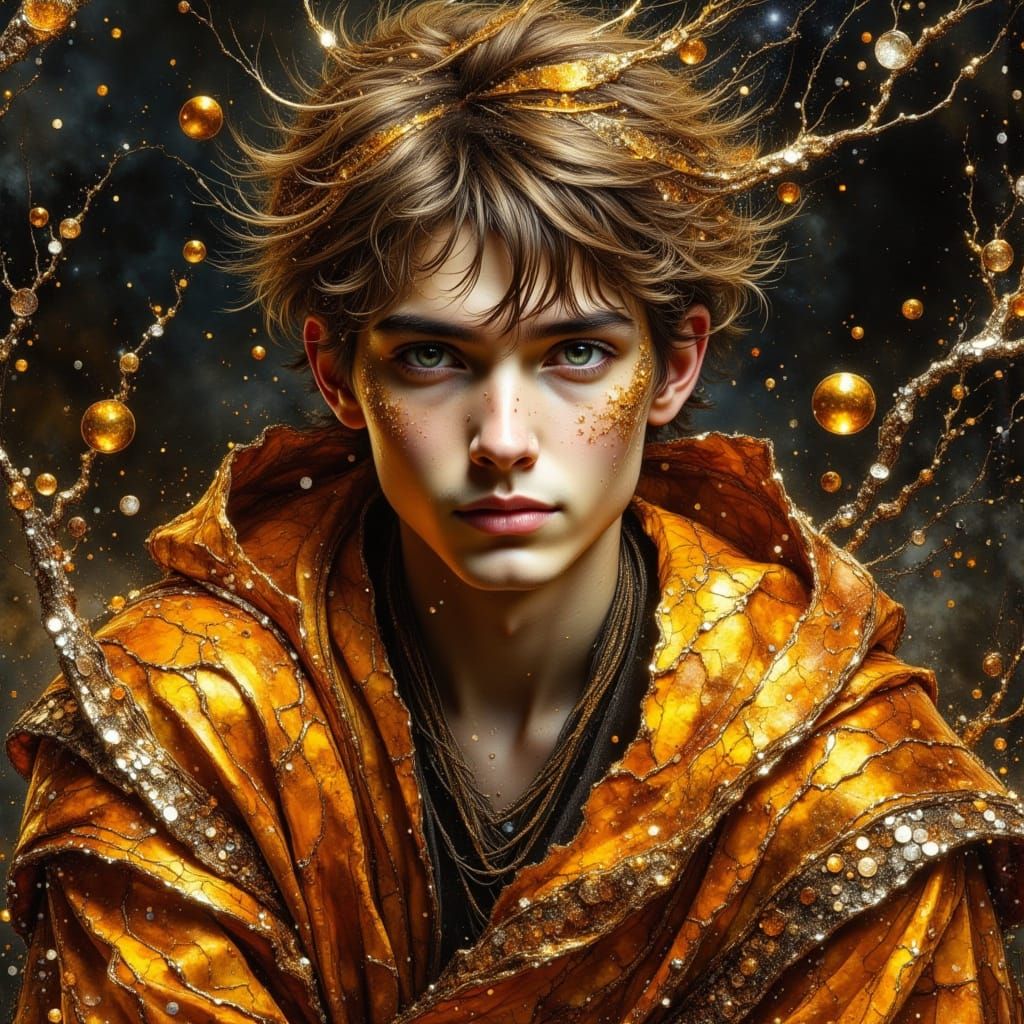 Sorcerer's Apprentice in Dark Oil Paint with Alcoholic Inks ...