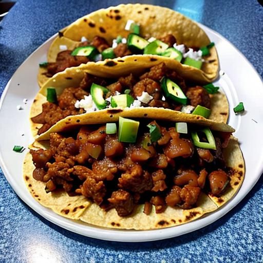 Large Cat Enjoys Delicious Tacos