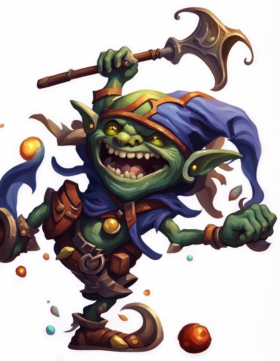 Happy Goblin in Fantasy Concept Art