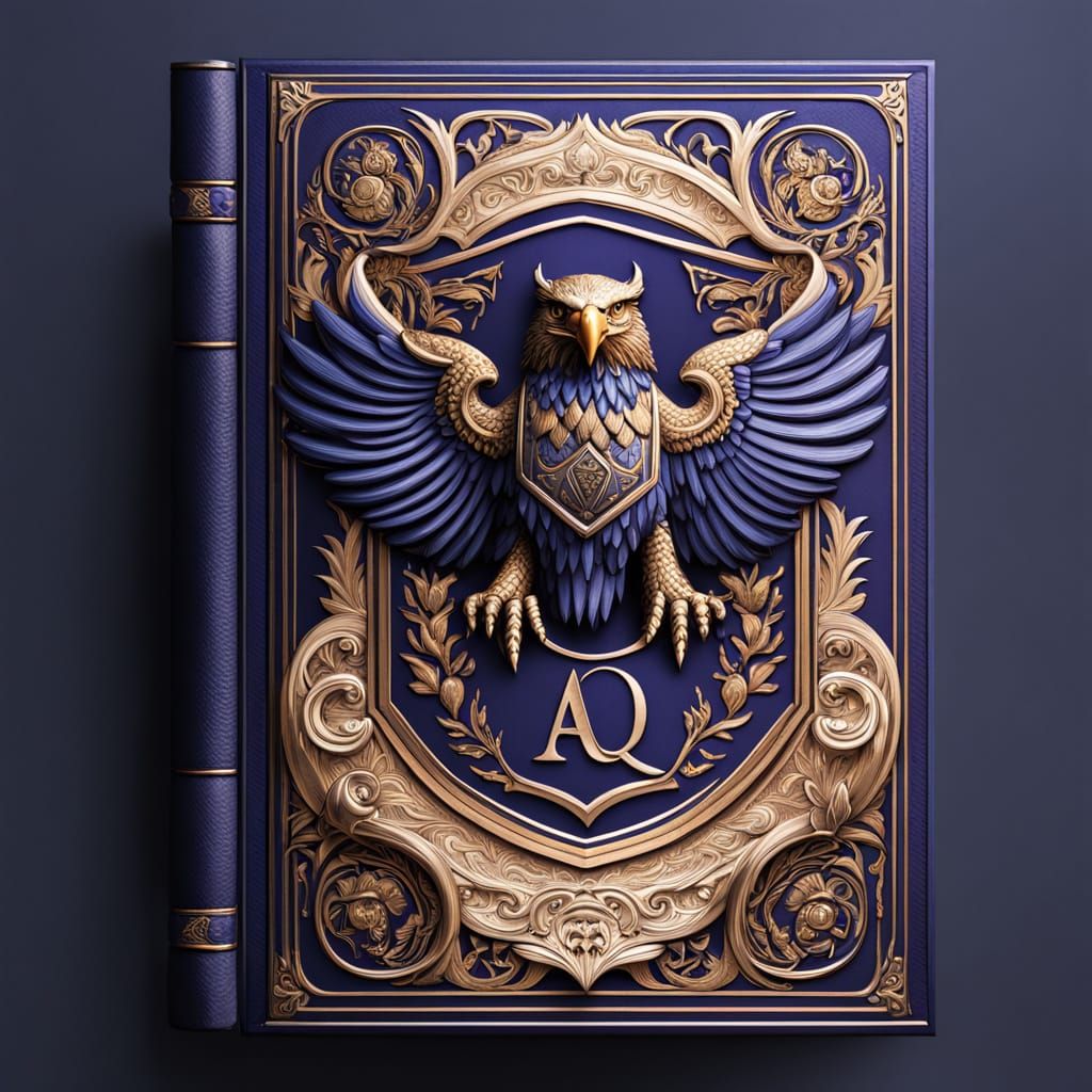 Wood Carved Book Cover