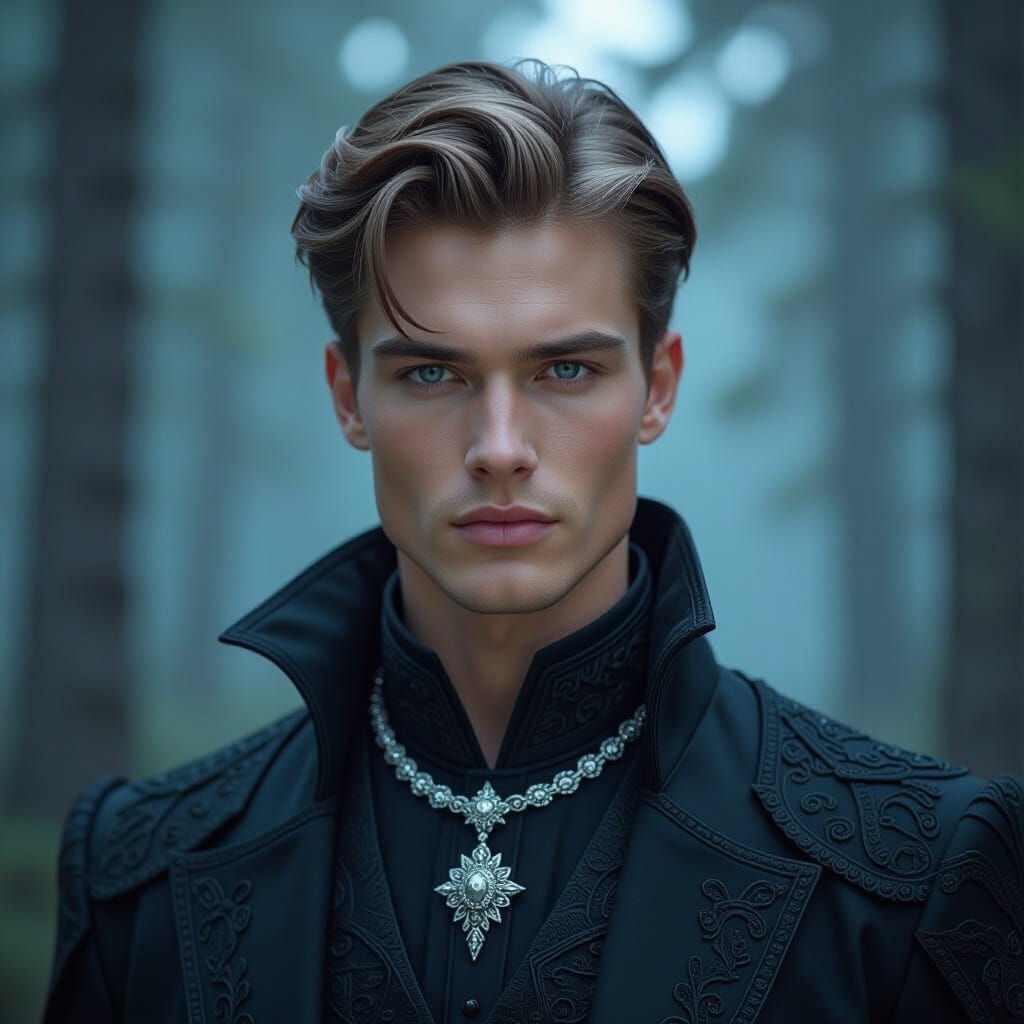 Mystical Finland Youth in Gothic Romantic Style