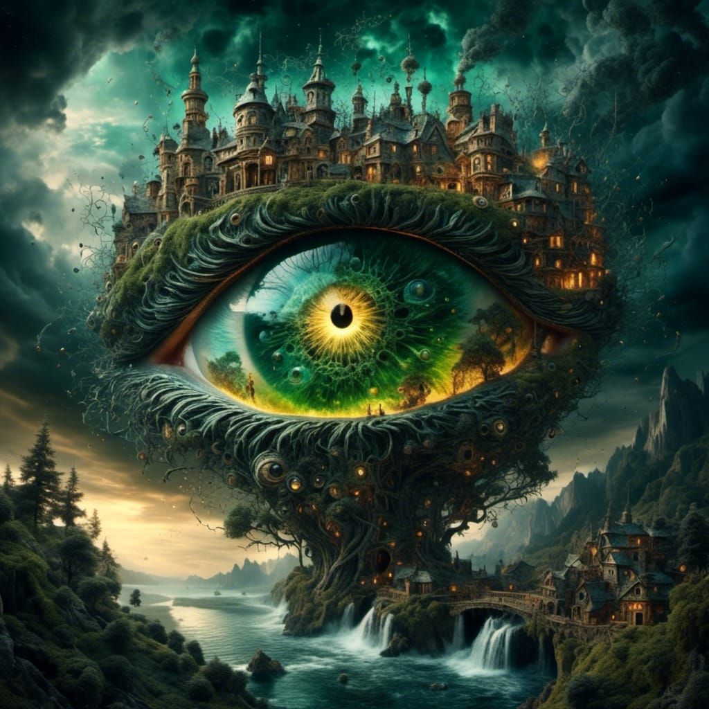 Surreal Eye of the Storm in Vivid Detail