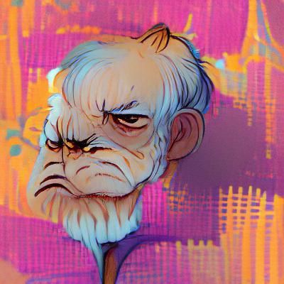 Grumpy Old Man Portrait