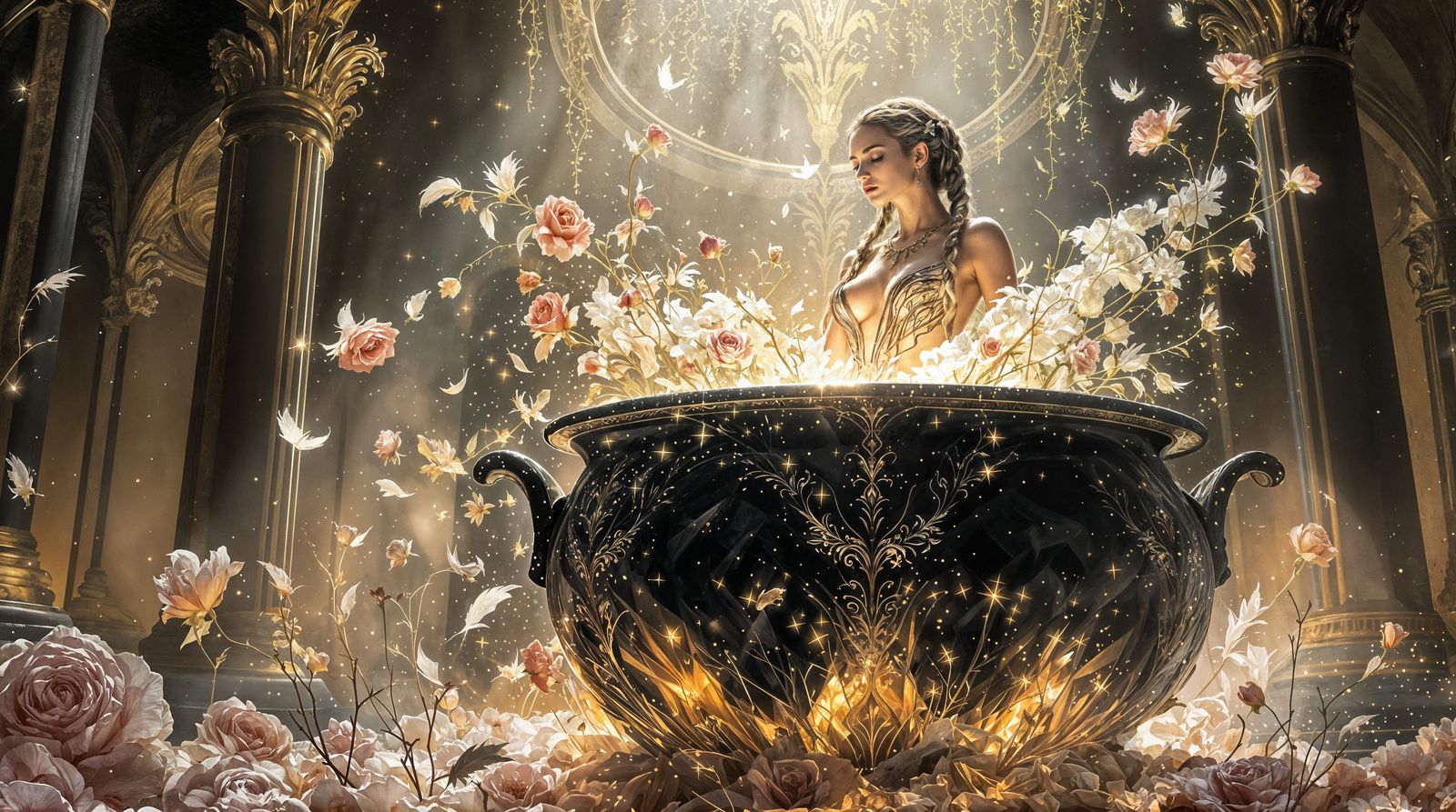 Greek Alchemist Transforms Darkness in Ethereal Vault