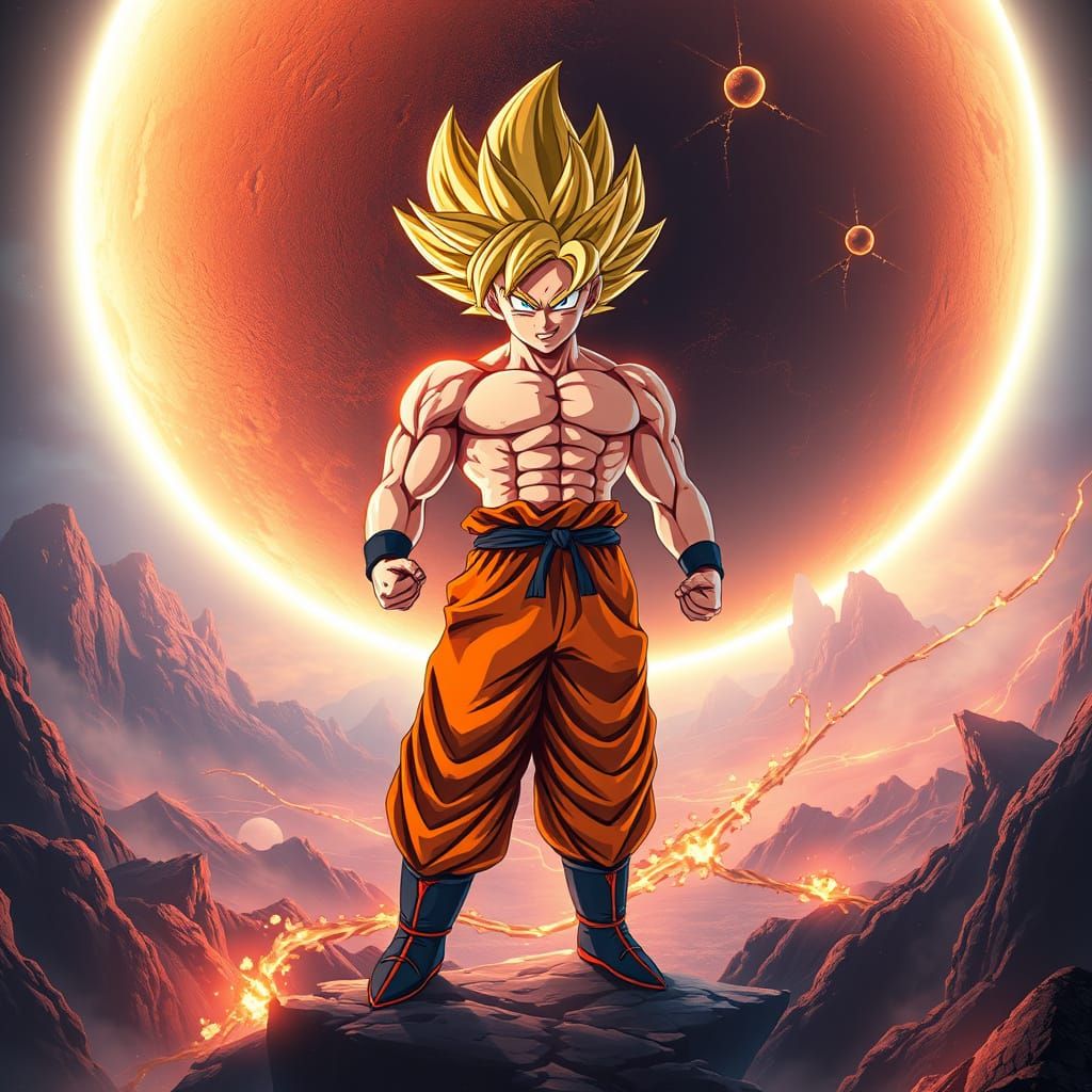 Goku Transforms into a Golden Super Saiyan, Shaking the Plan...