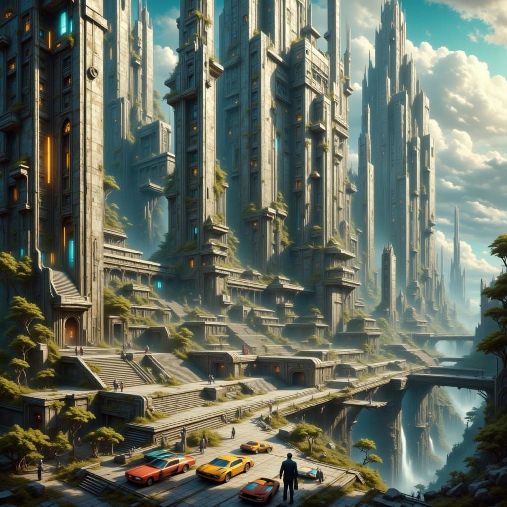 Temples of Syrinx: Majestic Federation City Architecture