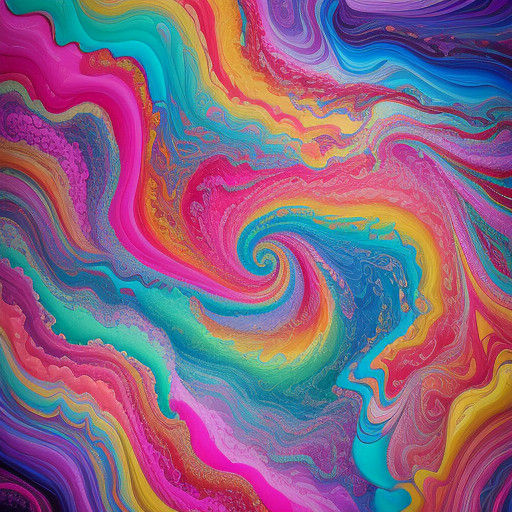 Fantastical Candyland Dreamscape in Vibrant Surrealism