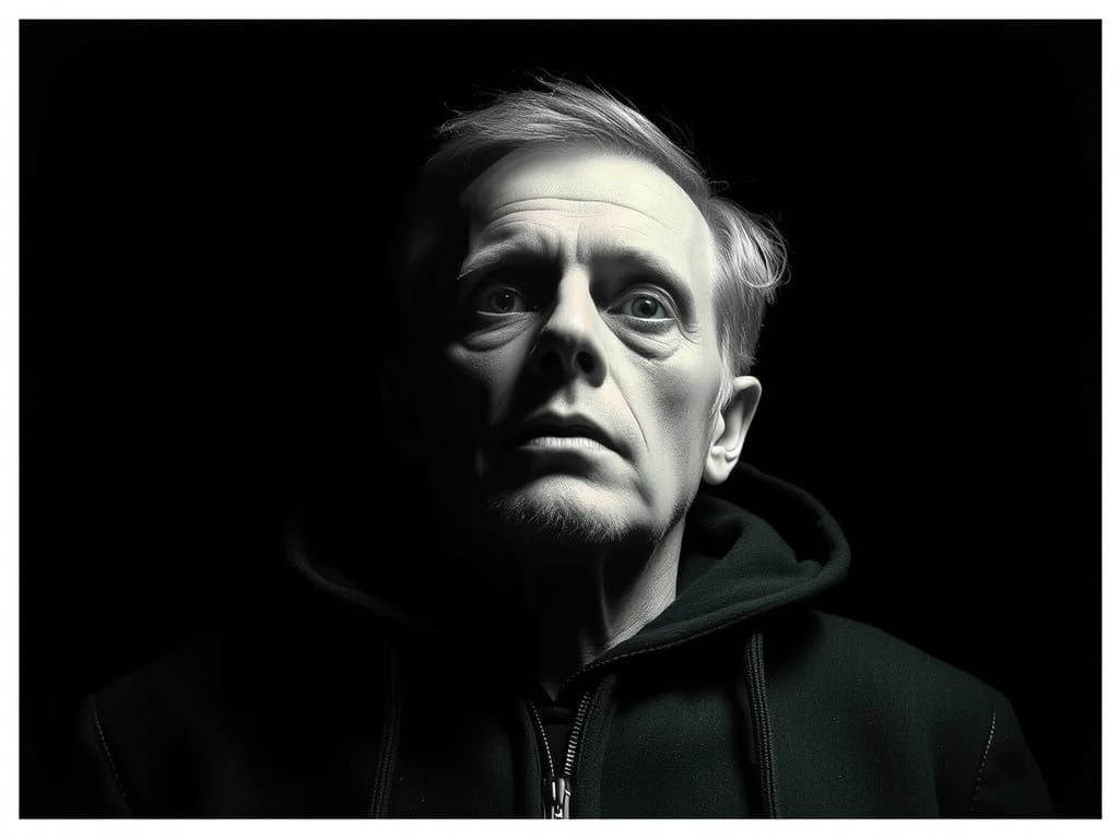 Gothic Portrait Painted in a Disturbing Realism Style