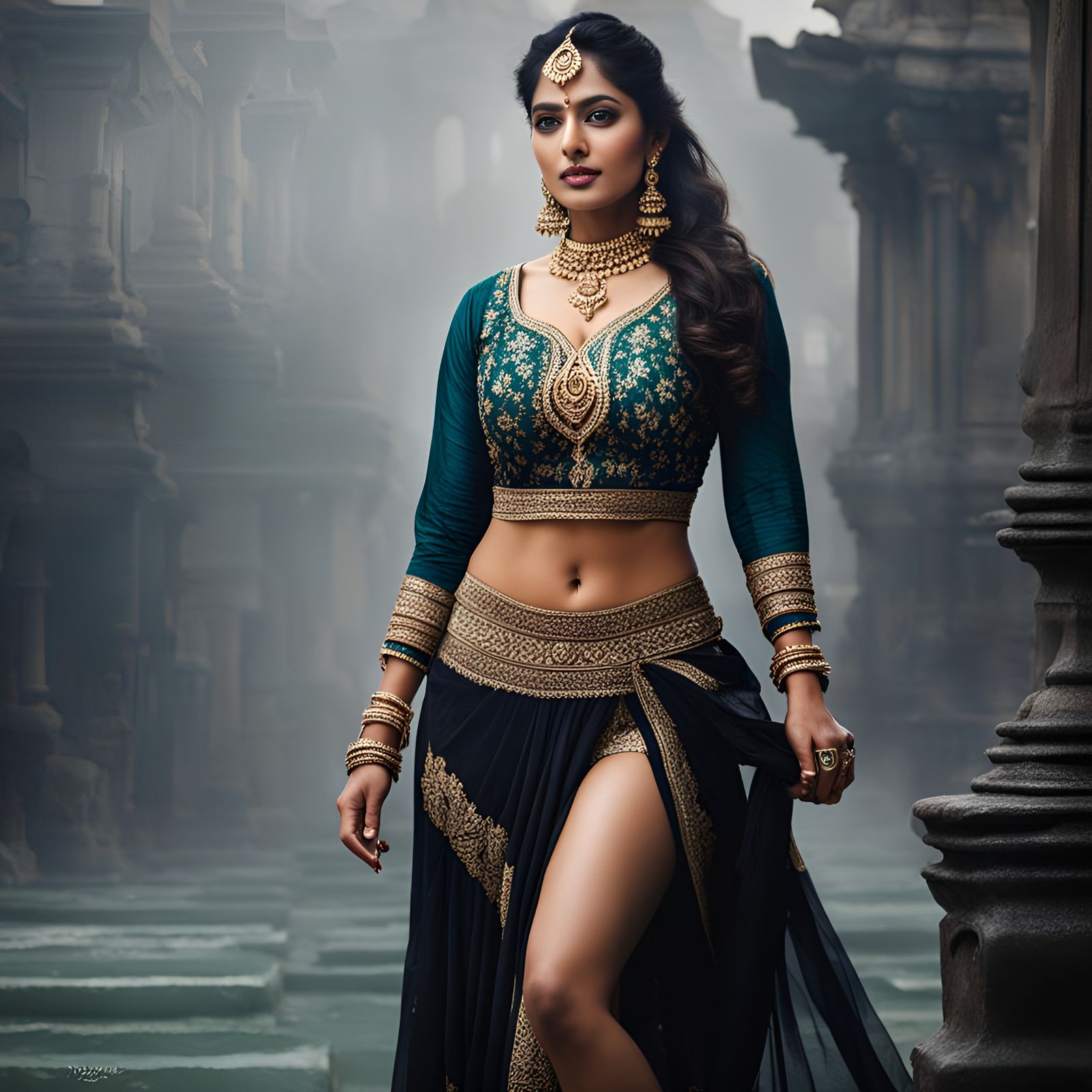 Beautiful Portrait of a Young Indian Woman