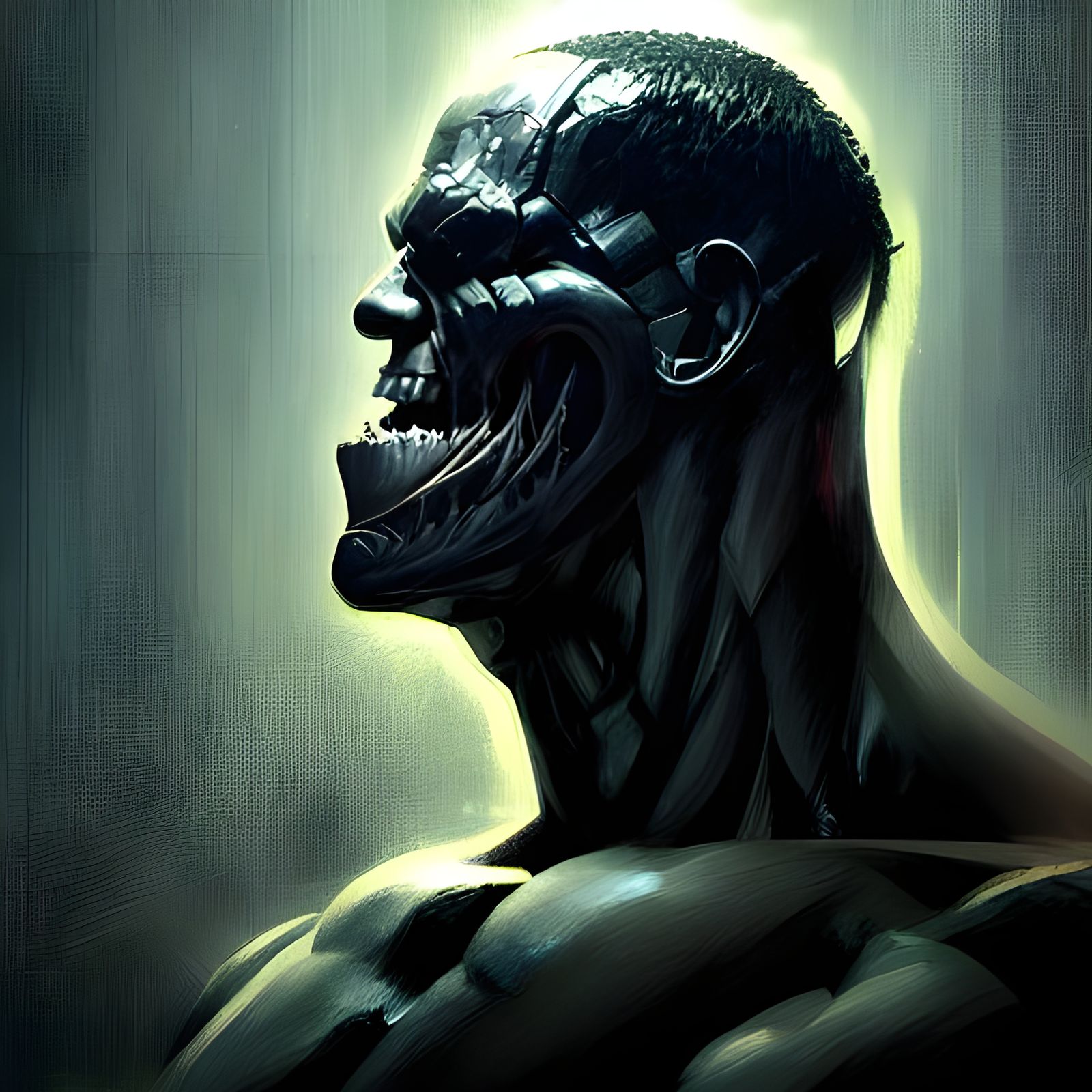 Sinister John Cena Portrait in Hyperdetailed Style