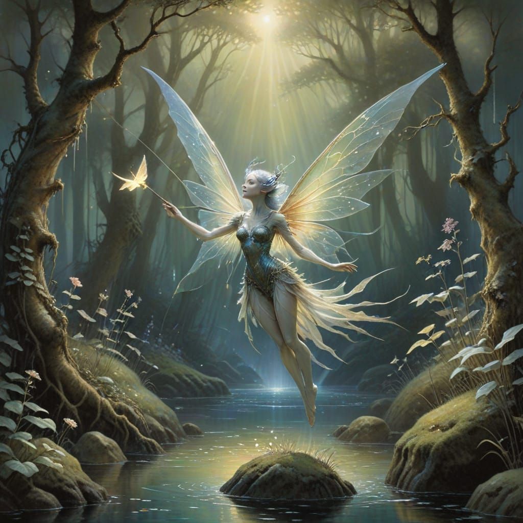 Glimmering, Shape-Shifting Sky Dragon