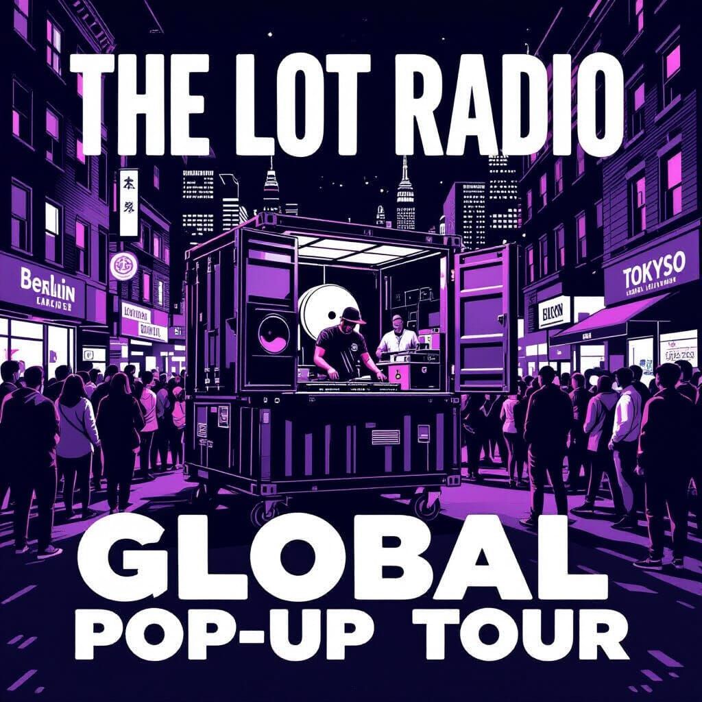 The Lot Radio Global Pop-Up Tour Poster Design