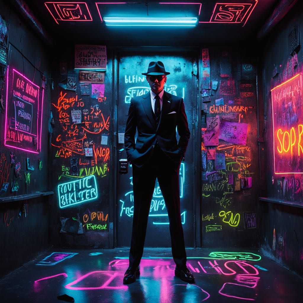 Gangsters in Neon Suits Load Cash in a Rugged Bank Vault