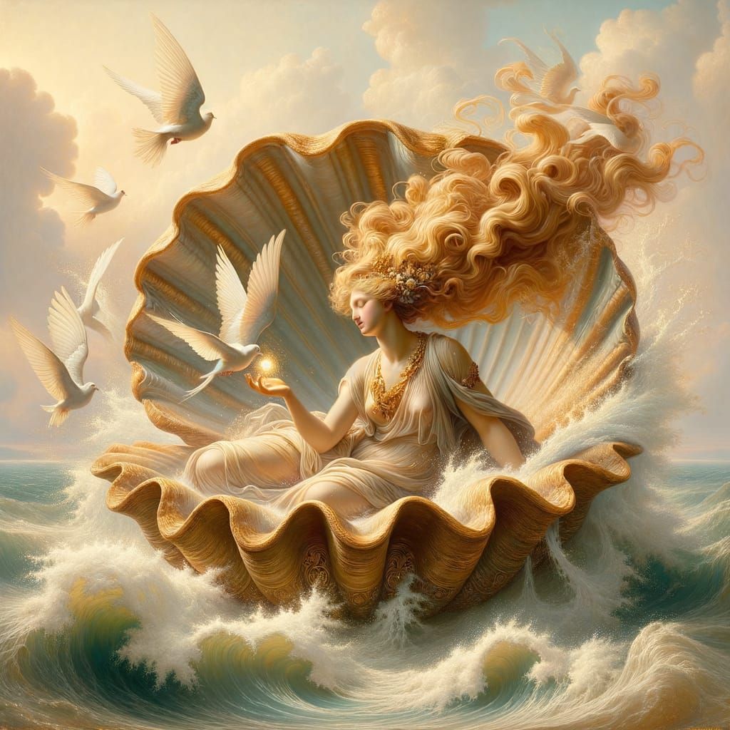 Aphrodite Emerges: A Classical Vision of Beauty