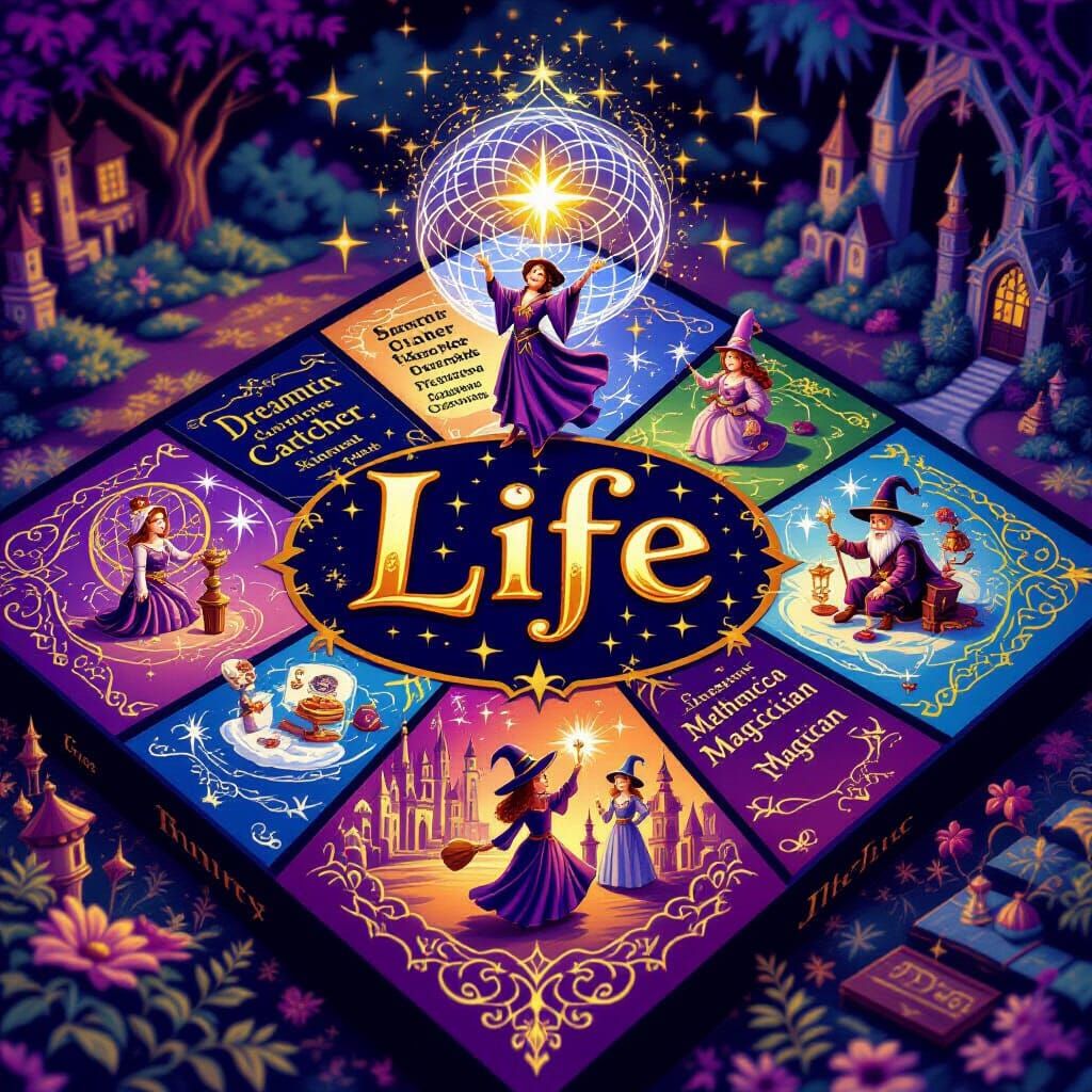 Magical Careers Board Game in Fantasy Style