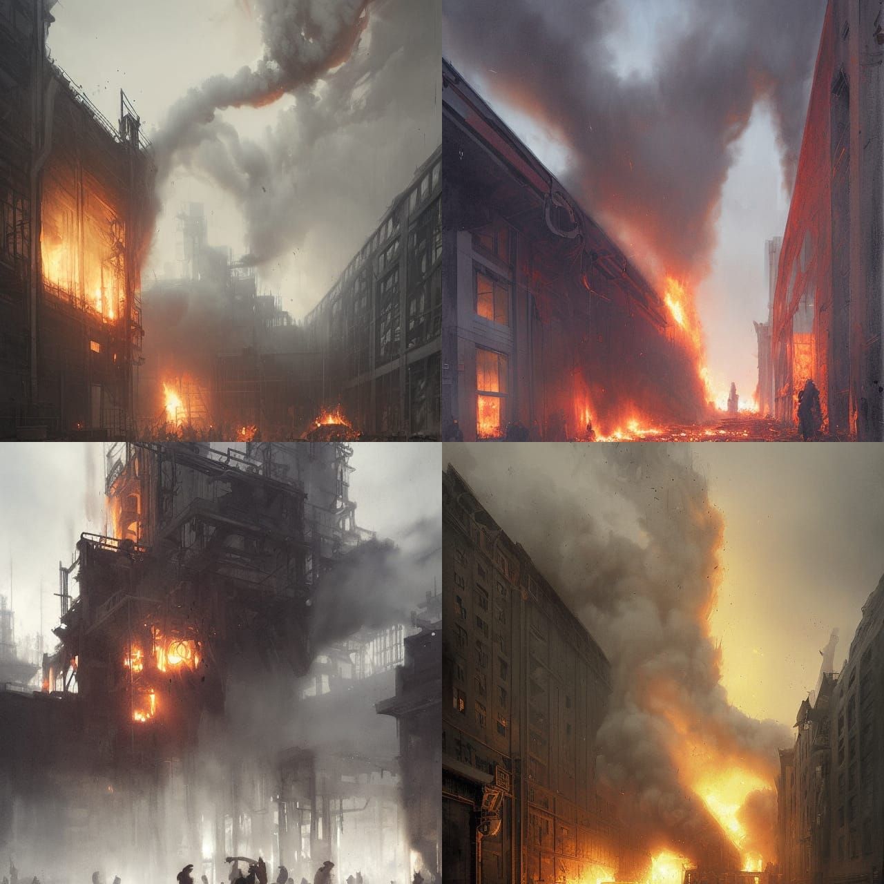 Sinister Factory Inferno as Fantasy Art