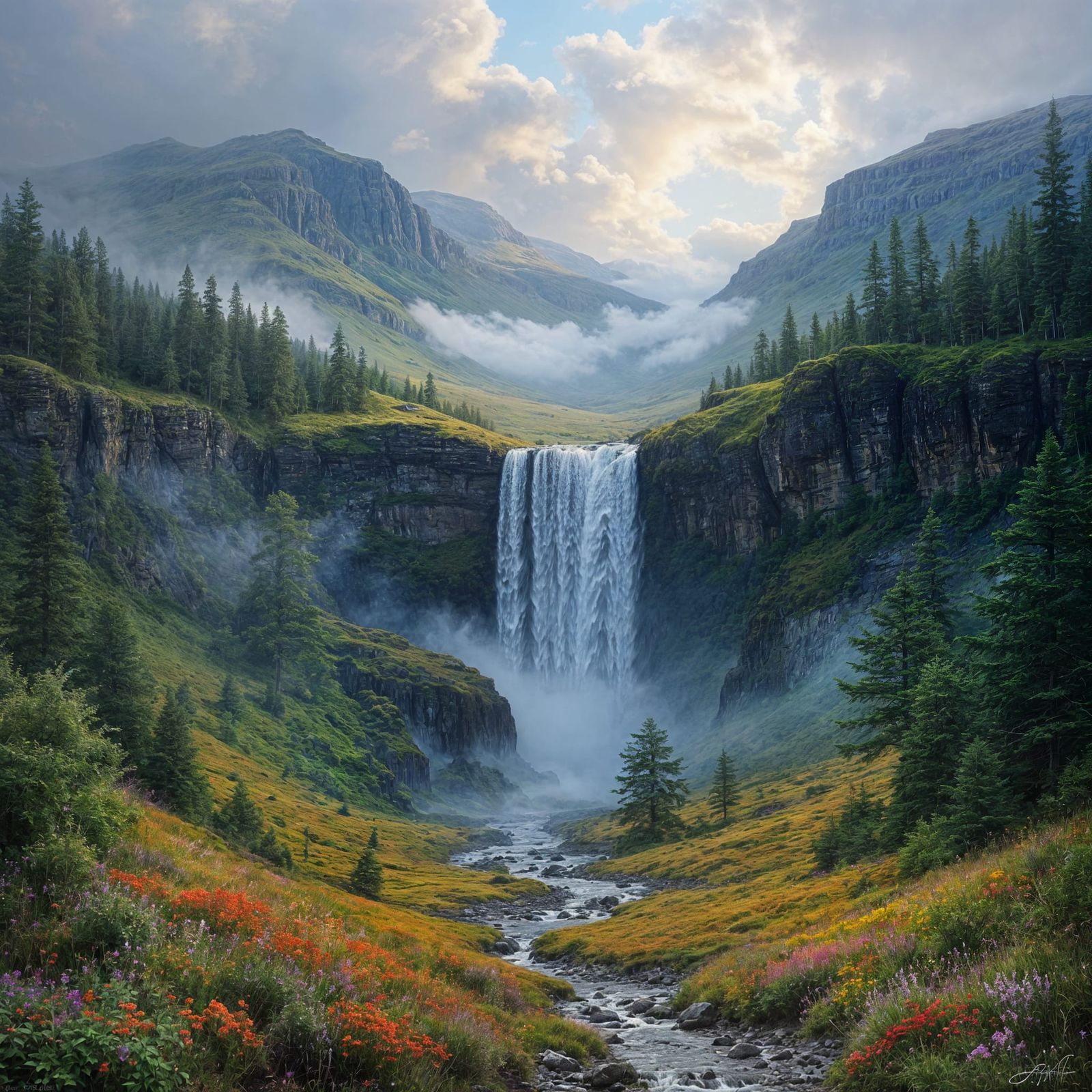 Vibrant Scottish Highlands Landscape in Impressive Detail