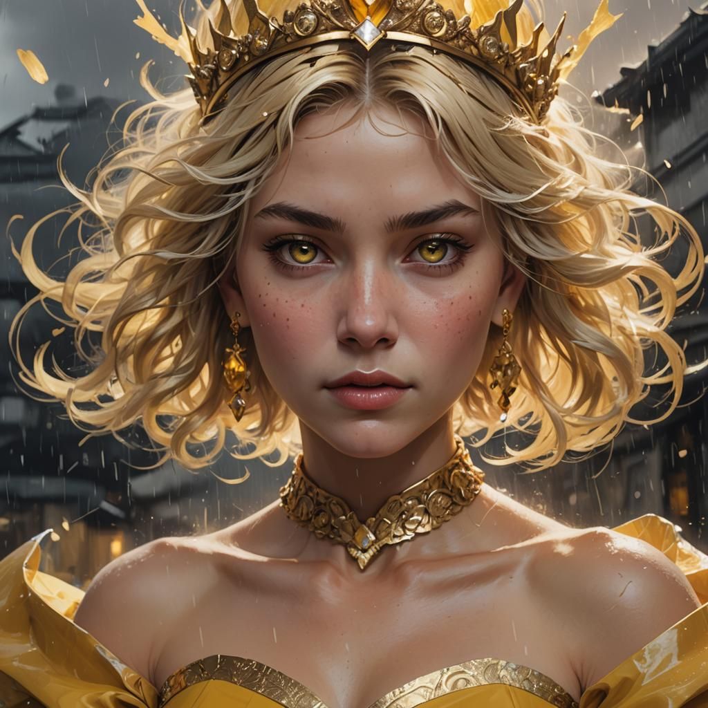 Storm Queen Portrait in Hyperdetailed Lighting