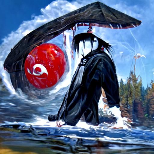 Itachi Uchiha Portrait in Oil Painting Style