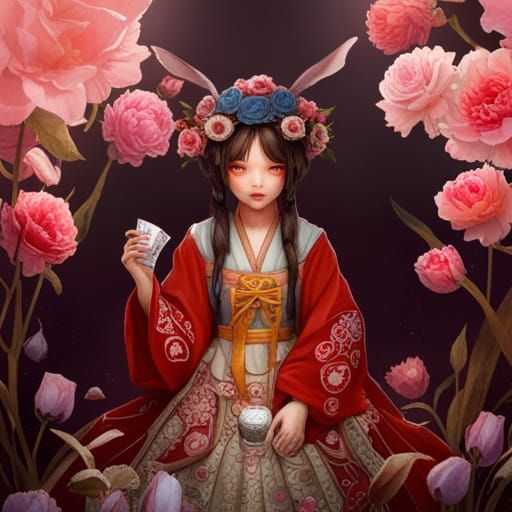 Alice in Korean Hanbok