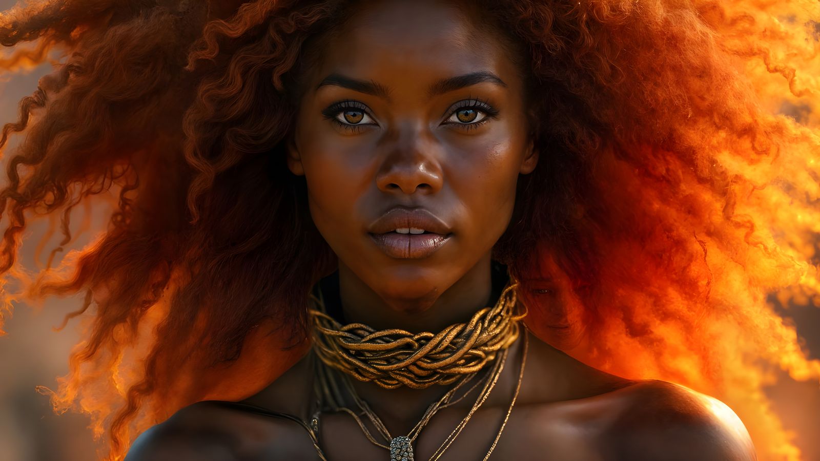 Ember-Crowned Warrior: Mythic Portrait