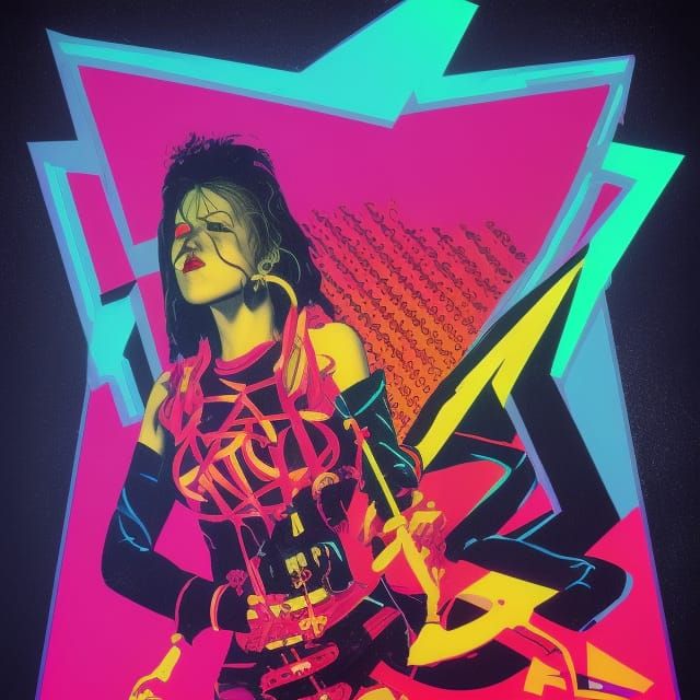 90s Metal Music Video in Neon Club