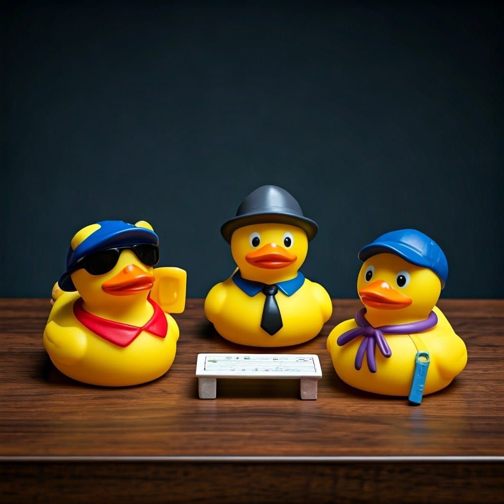 Quacking Friends Share First Day Jitters in Adorable Realist...