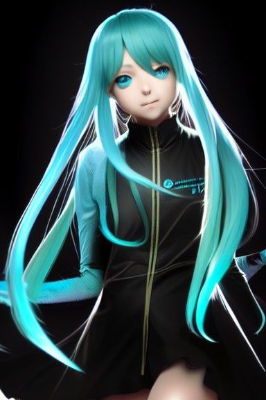 Hatsune Miku: Detailed 8K Resolution Concept Art