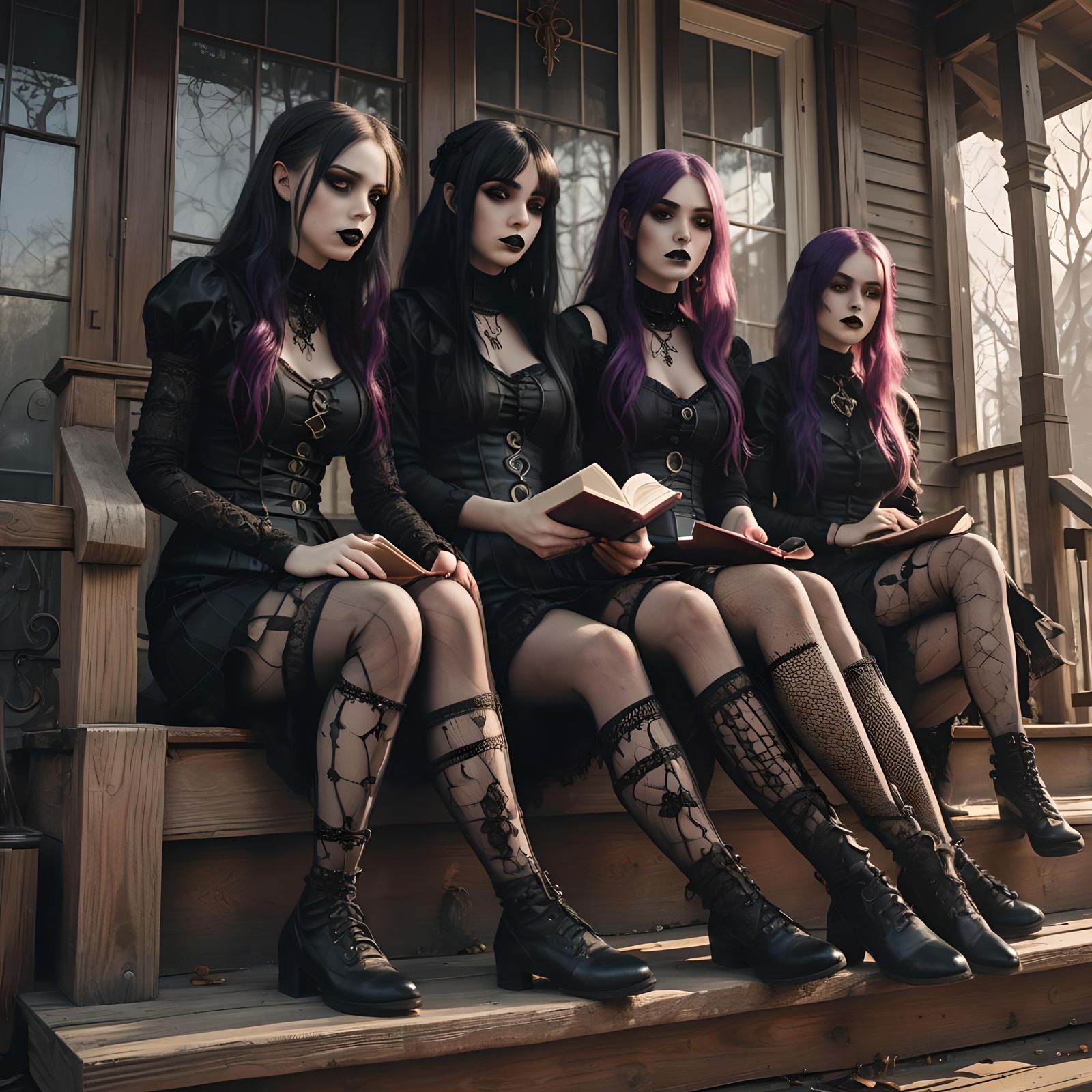 Do you have a moment to talk about our Lord and Savior, Goth Chicks in Fishnets?