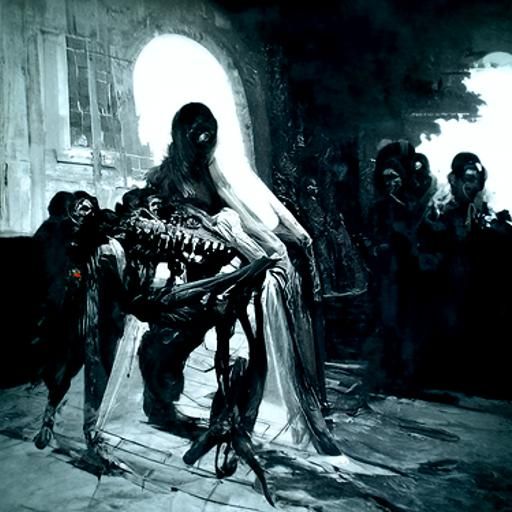 Gothic Horror Landscape in Doré and Rutkowski Style